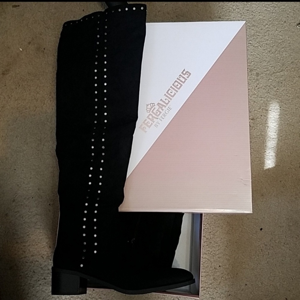 NWOT Fergalicious knee boots